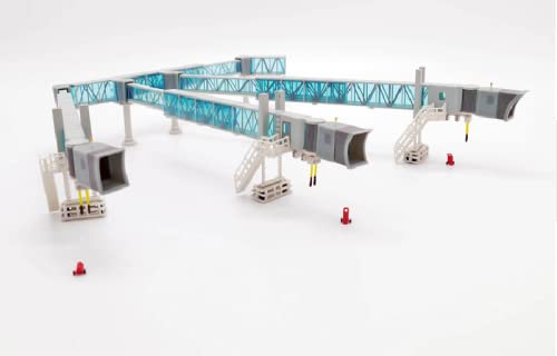 ボーディングブリッジ　1/200 JC wings PBB JC Wings Airport Passenger Bridge Blue Three-Way Covered Bridge